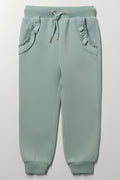 Frill Pocket Jogger Trackpants Green