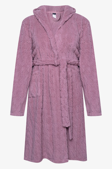Cable Knit Gown Pink