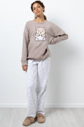 Bear Pyjamas Light Brown And White