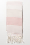 Stripe Blanket Scarf Pink