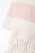 Stripe Blanket Scarf Pink (1)