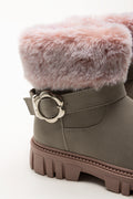 Fur Trim Boots Grey (3)