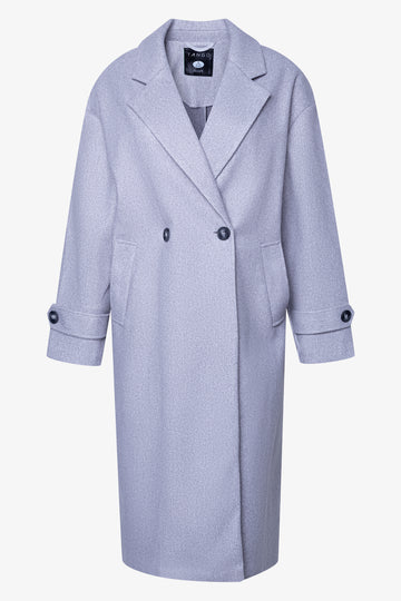Longer Length Melton Coat Grey