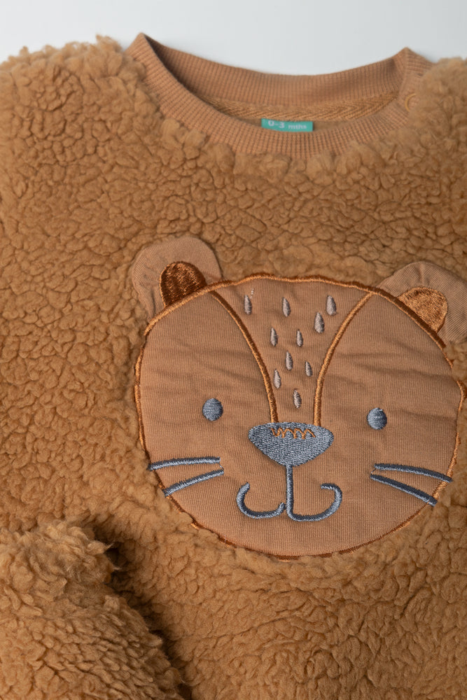 2 Pack Sherpa Set Lion Brown (1)