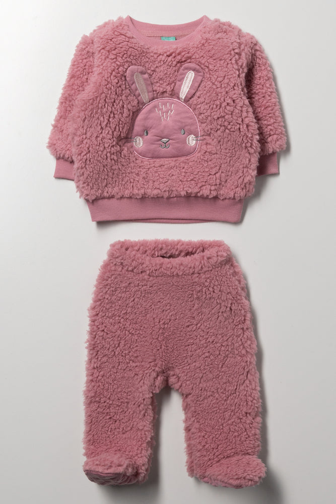 2  Piece Sherpa Bunny Set
