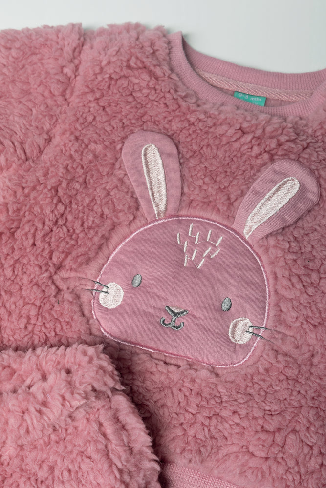 2  Piece Sherpa Bunny Set