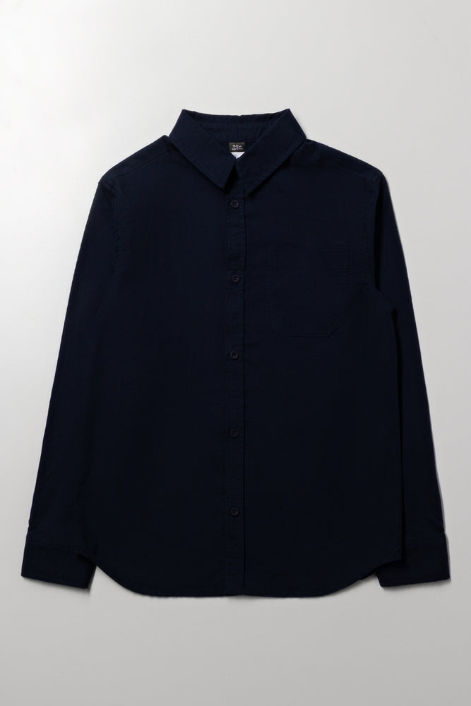 Long Sleeve Formal Shirt Navy