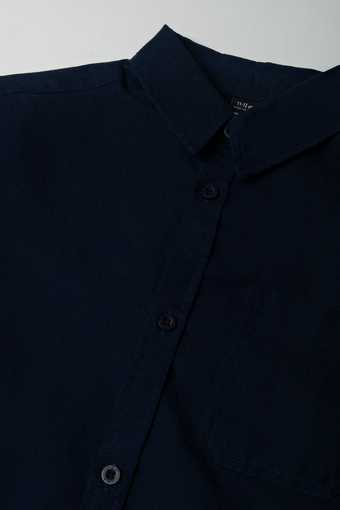Long Sleeve Formal Shirt Navy