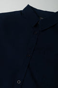 Long Sleeve Formal Shirt Navy (1)