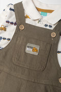 Dungaree Set Green (1)