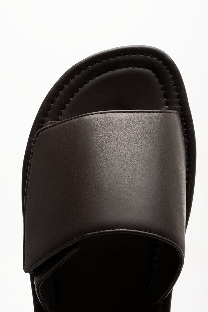 Velcro Mule Sandals Brown (4)