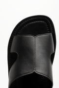 Cut Out Mule Sandals Black (4)