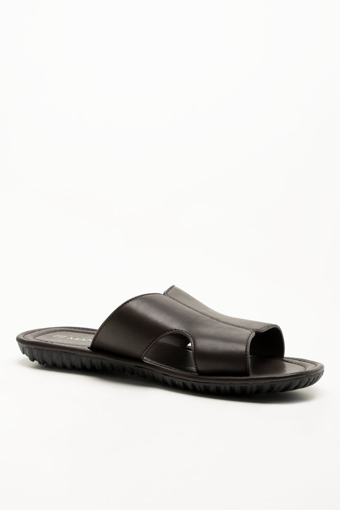 Cut Out Mule Sandals Brown (1)