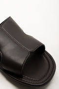 Cut Out Mule Sandals Brown (2)