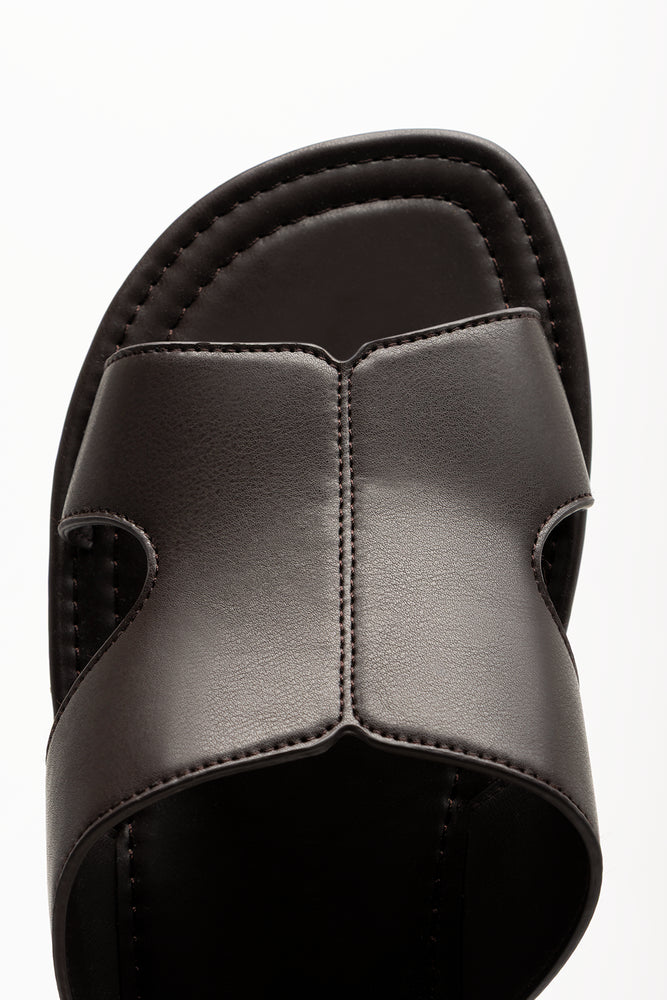 Cut Out Mule Sandals Brown (4)