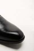 Embossed Panel Lace Up Shoes Black (2)