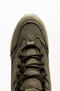 Stitch Detail Trainers Green (4)