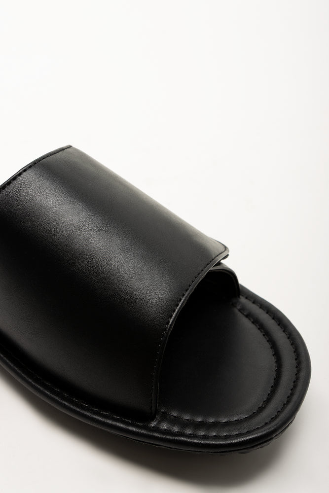Velcro Mule Sandals Black (2)