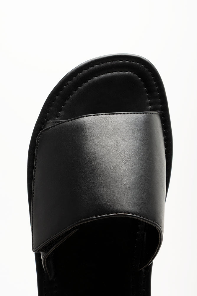 Velcro Mule Sandals Black (4)