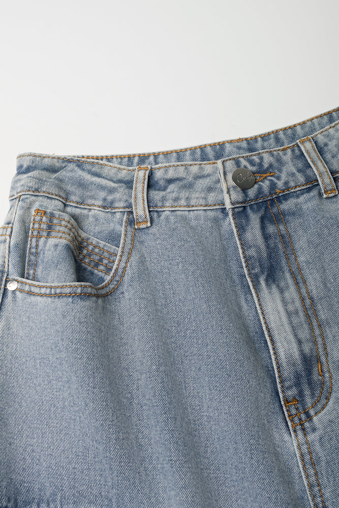 Cargo Denim Jeans Blue (1)