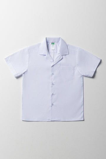 White Boys Short Sleeve Shirt