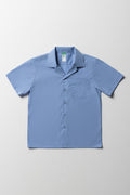 Blue Short Sleeve School Shirt