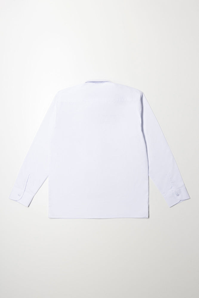 White Long Sleeve School Shirt (4)