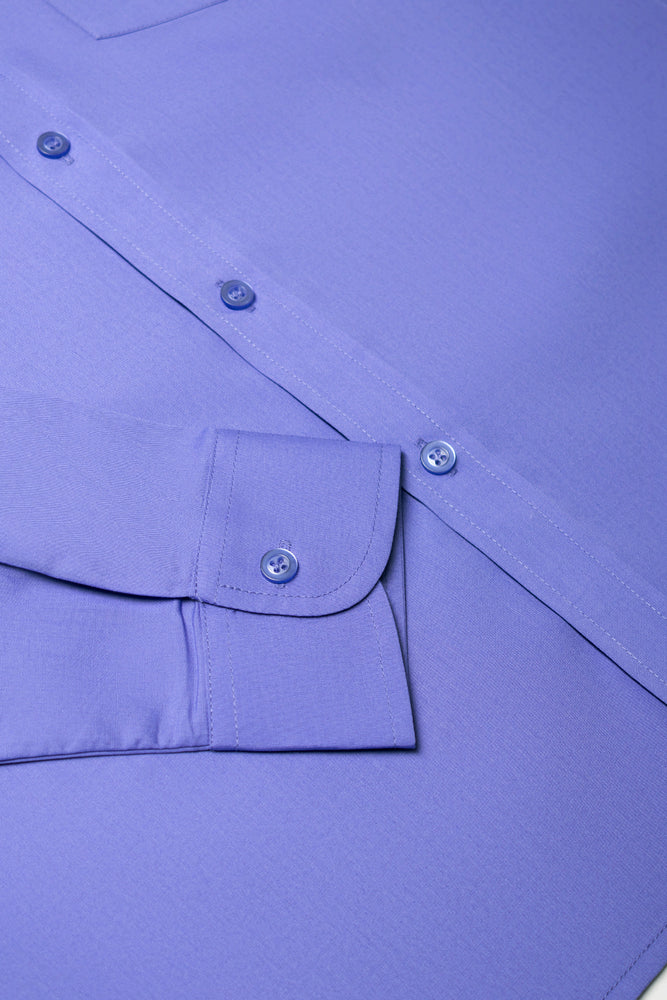 Mens Long Sleeve Formal Dark Shirt (4)
