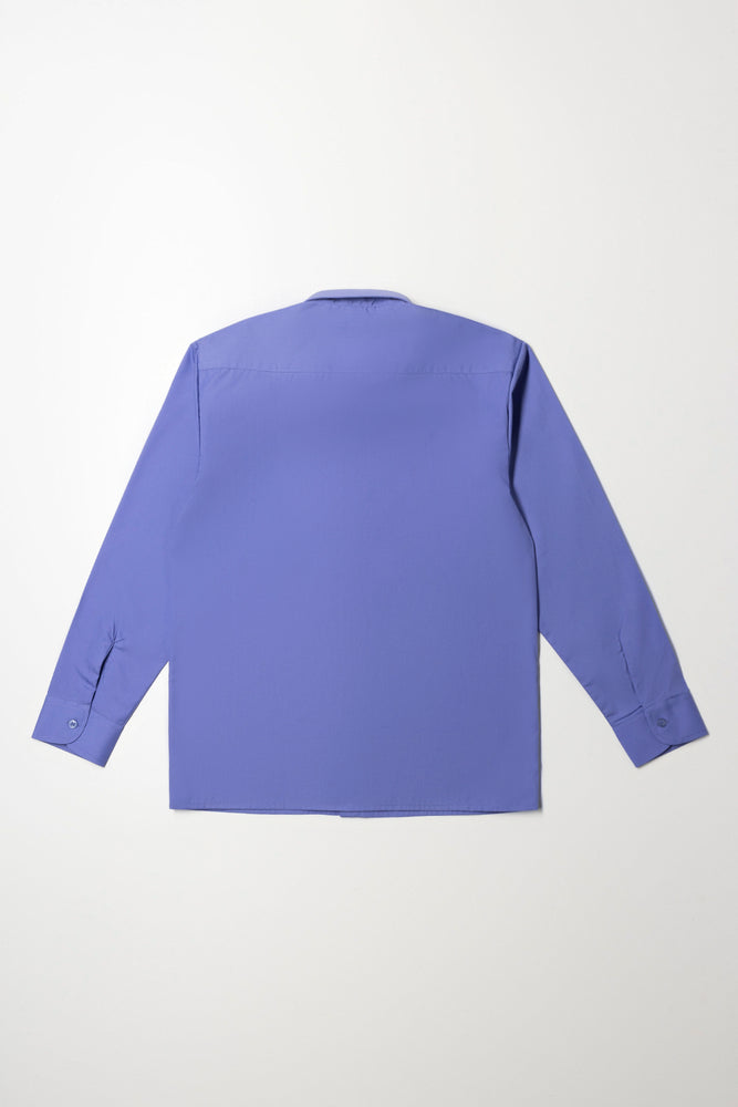 Mens Long Sleeve Formal Dark Shirt (5)