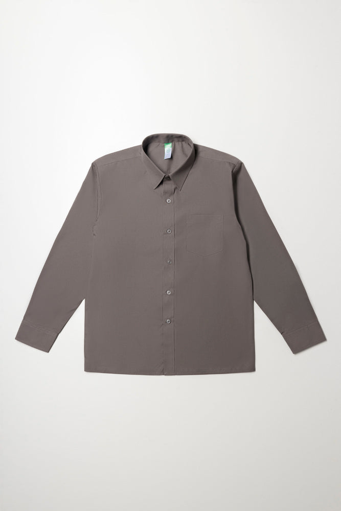 Mens Long Sleeve Grey Shirt
