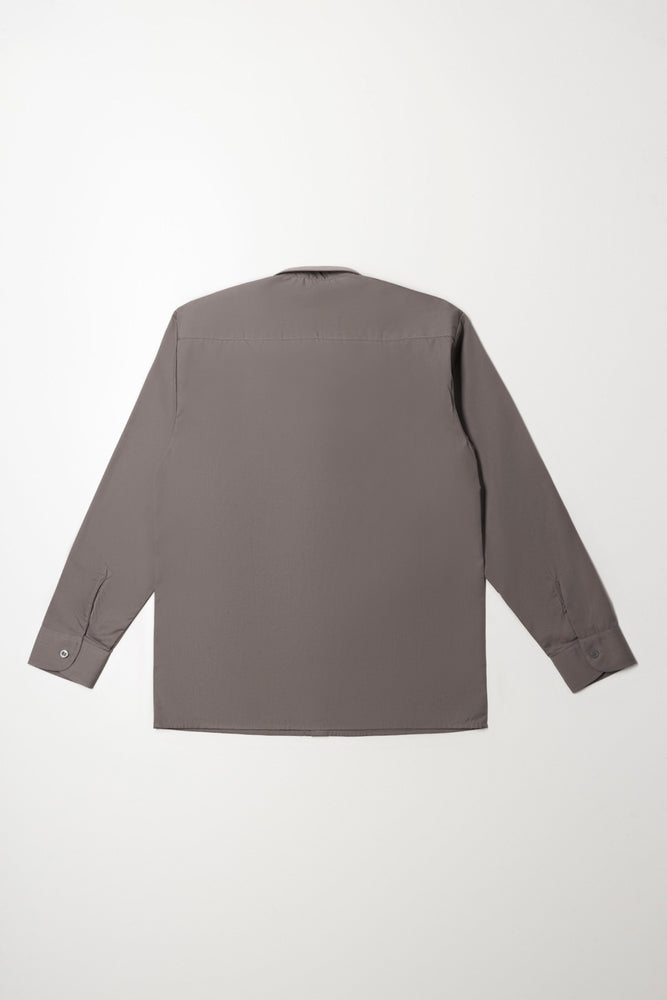 Mens Long Sleeve Grey Shirt (5)