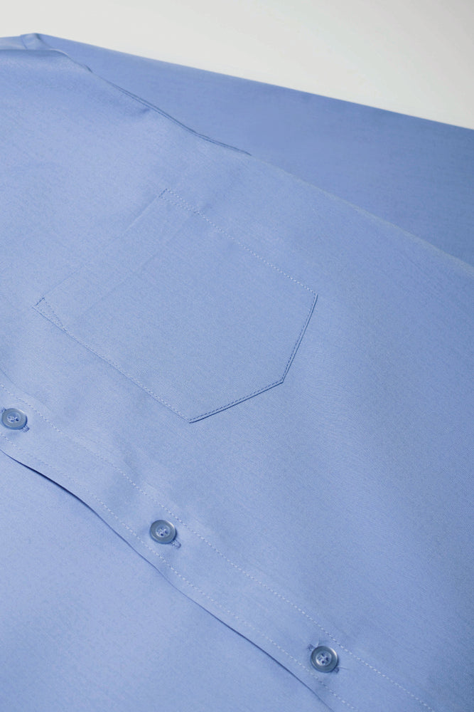 Blue Long Sleeve School Shirt (3)