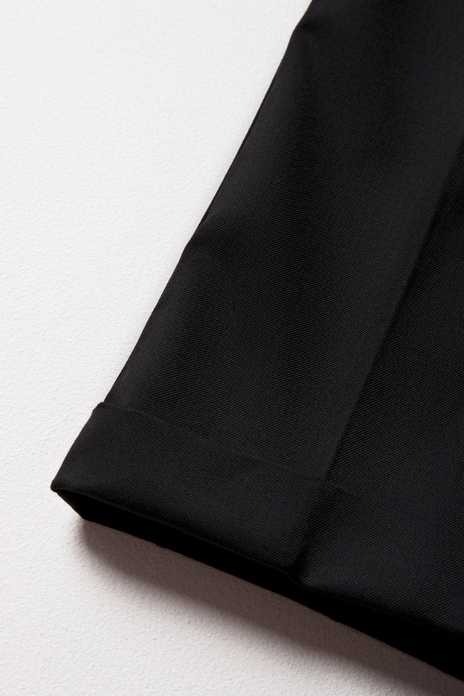 Boys Black Turn Up Pants (3)