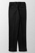 Boys Black Formal Turn Up Pants (2)