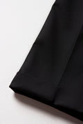 Boys Black Formal Turn Up Pants (3)