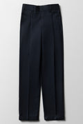 Boys Navy Turn Up Trousers