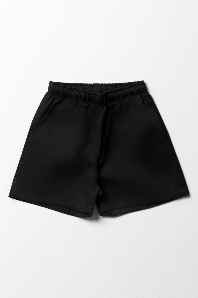Versatile Black Sports Shorts