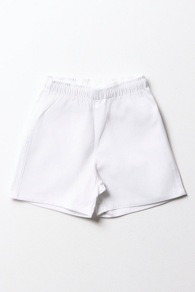 Versatile White Sports Shorts