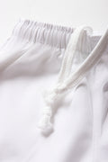 Versatile White Sports Shorts (1)