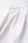 White Basic Unisex Sports Shorts (2)