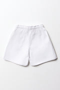 White Basic Unisex Sports Shorts (3)