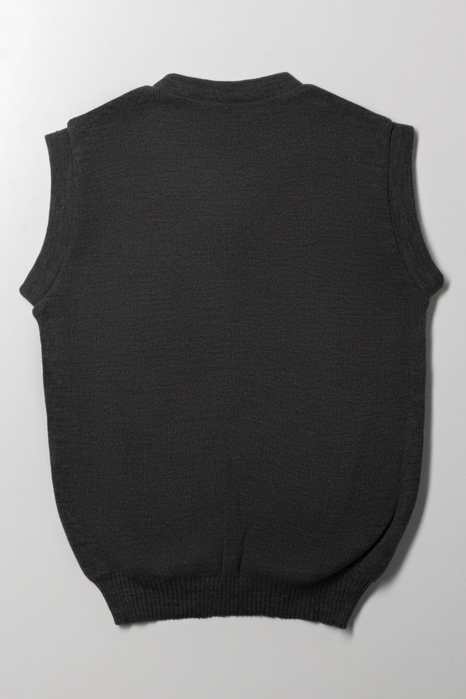 Grey Sleeveless School Jersey (2)