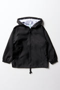 Black Unisex Waterproof School Rain Jacket
