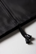 Black Unisex Waterproof School Rain Jacket (1)