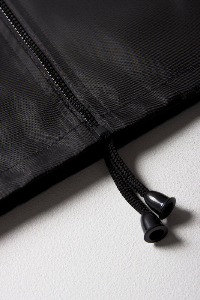 Black Unisex Waterproof School Rain Jacket (1)