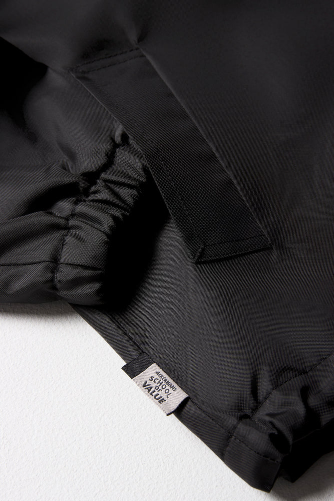 Black Unisex Waterproof School Rain Jacket (2)