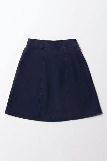 Navy School A-Line Skirt