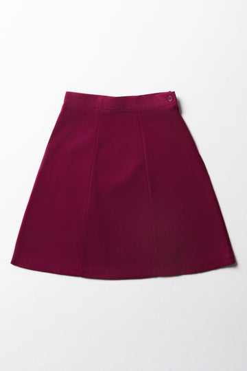 Maroon School Skirt