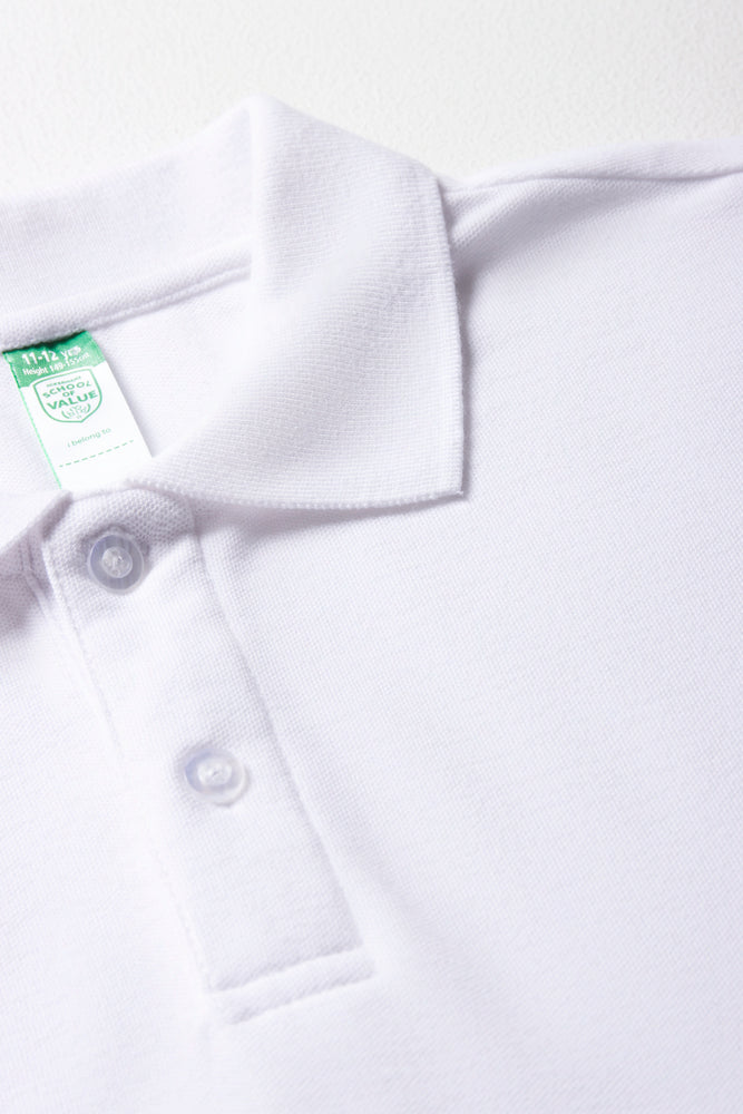 Classic White Short Sleeve Golfer (1)