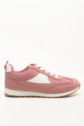 Retro Low Trainers Pink (1)